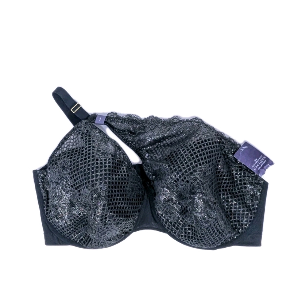 Cacique Balconette Bra 44H New Women Plus Size Underwire seriously sexy lace